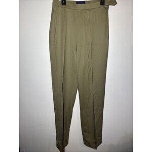 Incotex Stretch Super 110s Wool Dress Pants Slacks 42 Mens Tan Pleated
